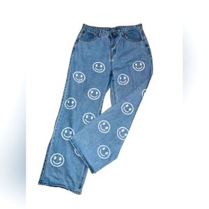 Smileyface Stonewashed jeans